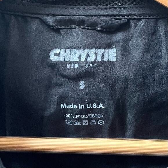 Chrystie NYC OG Logo Windbreaker Jacket in Black & White Men's Small $125 - Picture 8 of 8